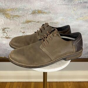 Naot Shoes Mens Size 14 Brown Nubuck Leather Lace Up Casual Comfort Sneakers